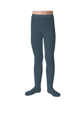 Louise Ribbed Tights | Ash Blue