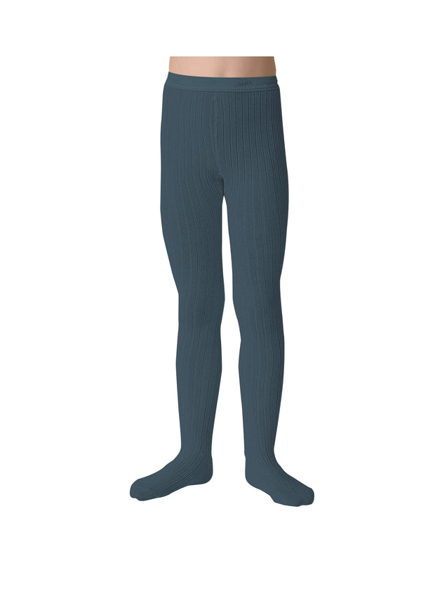 Louise Ribbed Tights | Ash Blue