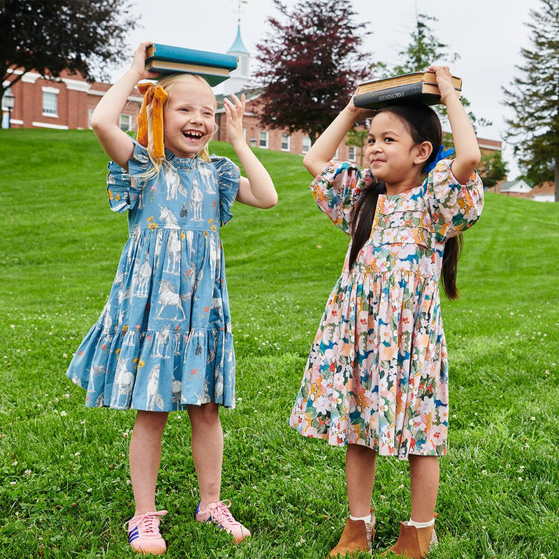 Girls Evelyn Dress | Watercolor Floral