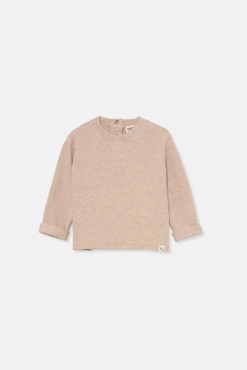 Soft Knit Baby Sweater | Beige