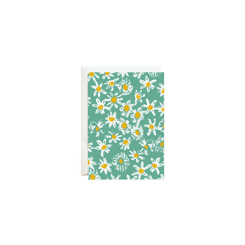 Green Daisy Fields | Petite Card