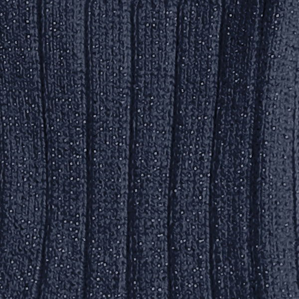 Adult Victoire Glitter Ribbed Crew Socks | Starry Night