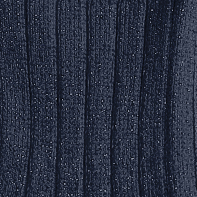Victoire Glitter Ribbed Crew Socks | Starry Night