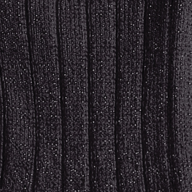 Adult Victoire Glitter Ribbed Crew Socks | Carbon Black