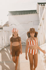 Red Stripes Swim Set