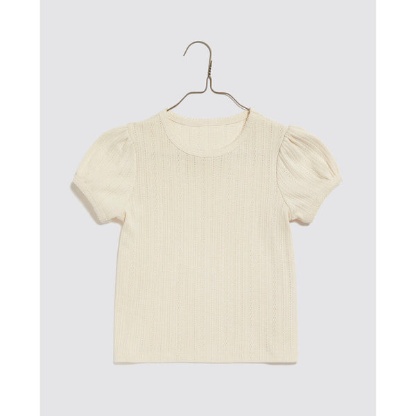 Organic Pointelle T-shirt | Buttermilk