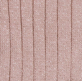 Amélie Glitter Ribbed Tights | Vieux Rose