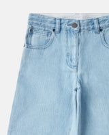 Mid-Rise Wide-Leg Denim Jeans
