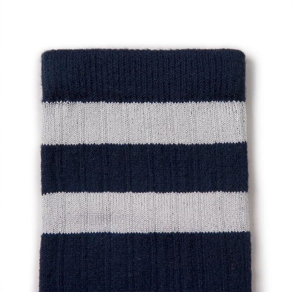Nico Ribbed Varsity Crew Socks | Starry Night