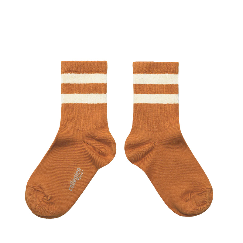 Nico Varsity Socks | Terracotta