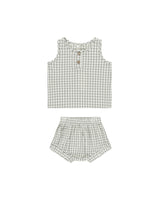 Baby Tank Set | Eucalyptus Gingham