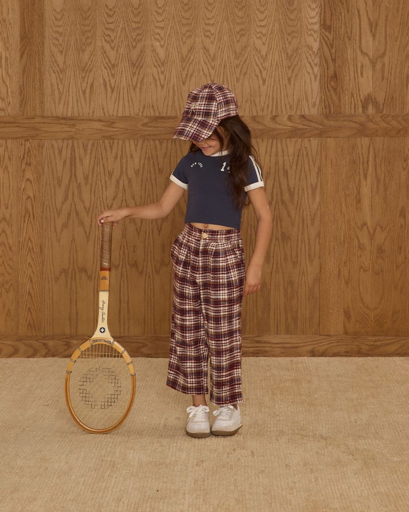 Palmer Pant | Burgundy Plaid
