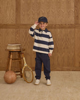 Rugby Polo | Navy Stripe