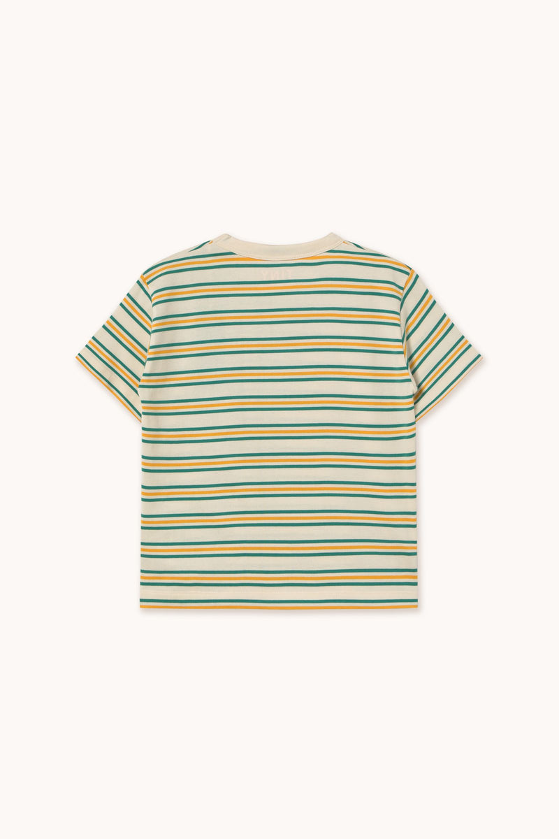 Stripes Multicolor Tee | Light Cream