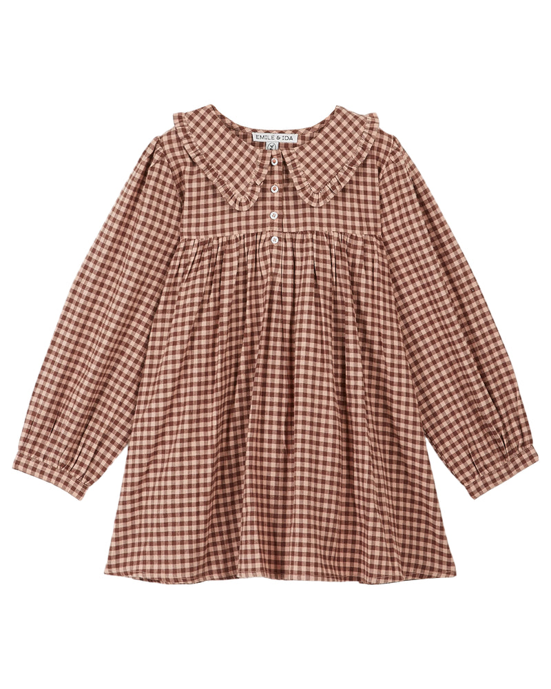 Baby Doll Dress | Powder Gingham