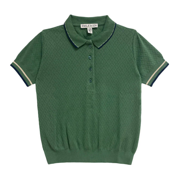 Emile et Ida Polo Pointelle Top | Baobab