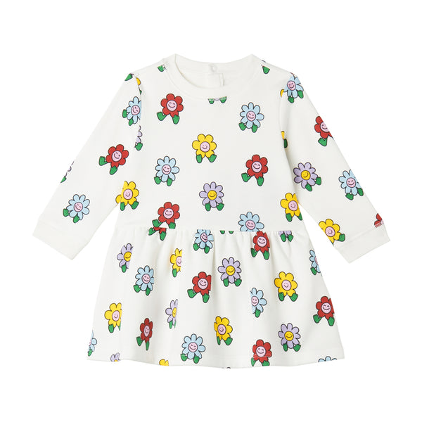 Baby Girl Flowers Fleece Dress