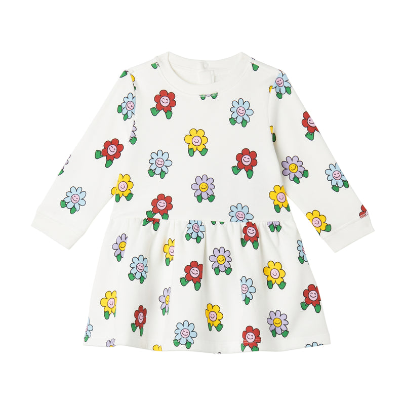 Baby Girl Flowers Fleece Dress