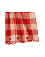 Top Bretelle Brode Fraises | Vichy Rouge