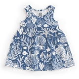 Alna Baby Dress | Corals Blue