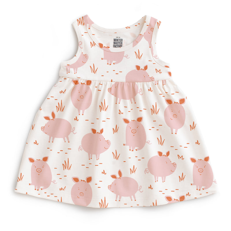 Alna Baby Dress | Pigs Pink