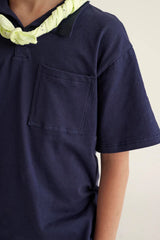 Fine Jersey Polo Shirt | Navy