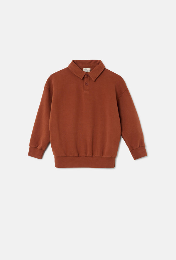 Soft-touch Sweatshirt - Brown
