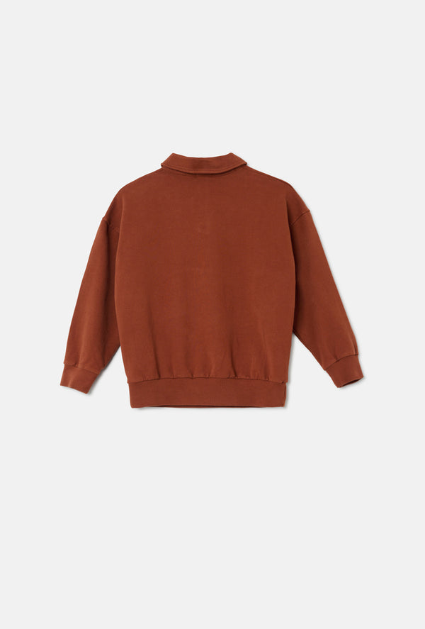 Soft-touch Sweatshirt - Brown