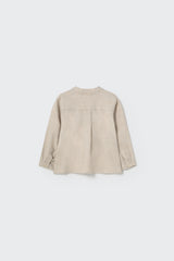 Aveiro Flannel Shirt | Stone Melange Flannel