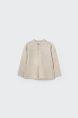 Aveiro Flannel Shirt | Stone Melange Flannel