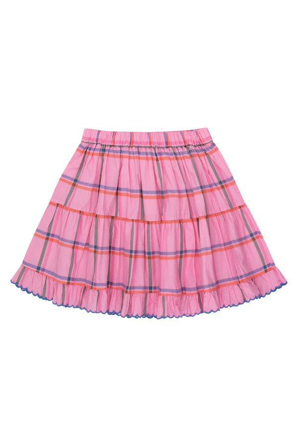 Check Skirt | Pink