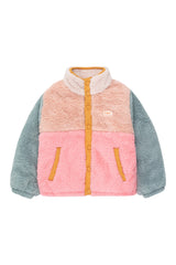 Color Block Polar Sherpa Jacket | Wild Rose/Pink