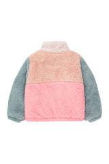 Color Block Polar Sherpa Jacket | Wild Rose/Pink