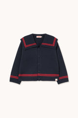 Stripes Tiny Cardigan | Navy