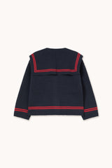 Stripes Tiny Cardigan | Navy