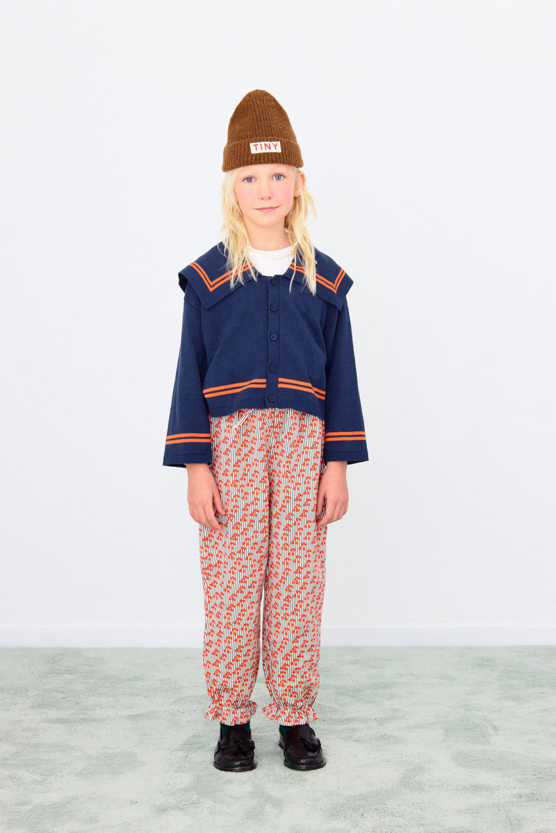 Stripes Tiny Cardigan | Navy