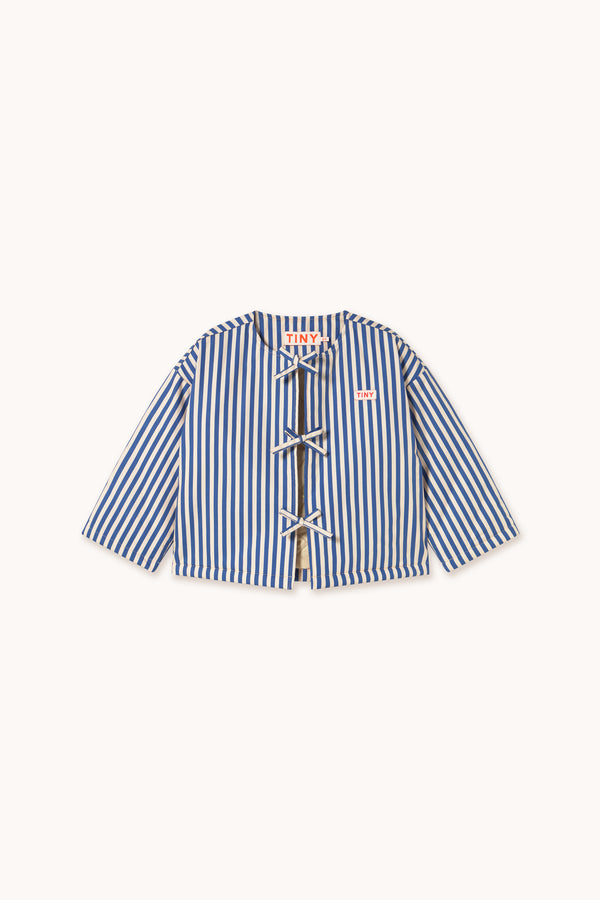 Bows Jacket | Vanilla/Dark Blue