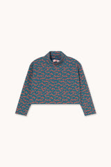 Mini Apples Rib Mockneck | Light Navy