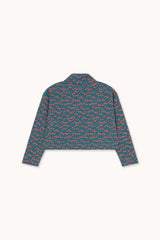 Mini Apples Rib Mockneck | Light Navy