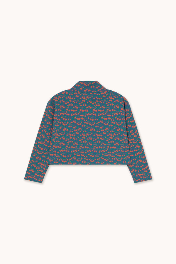 Mini Apples Rib Mockneck | Light Navy