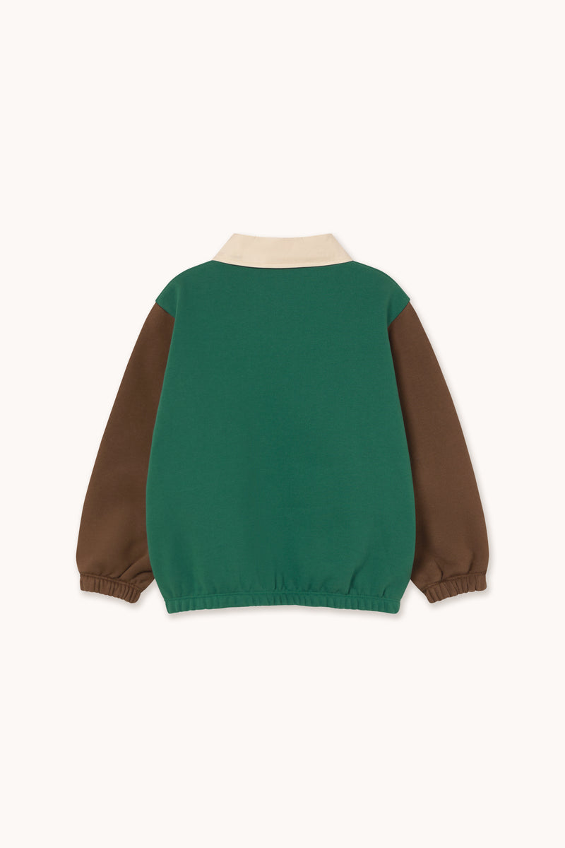 Color Block Polo Sleeve Tee