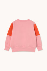 Tiny Color Block Sweatshirt | Pink