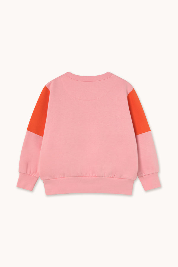 Tiny Color Block Sweatshirt | Pink