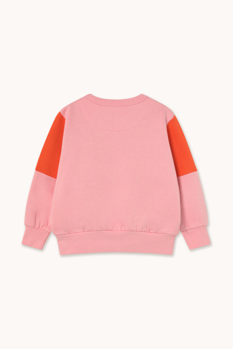 Tiny Color Block Sweatshirt | Pink