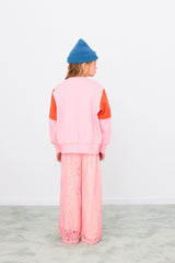 Tiny Color Block Sweatshirt | Pink