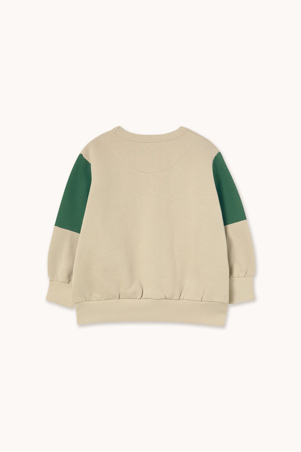 Tiny Color Block Sweatshirt | Dark Vanilla