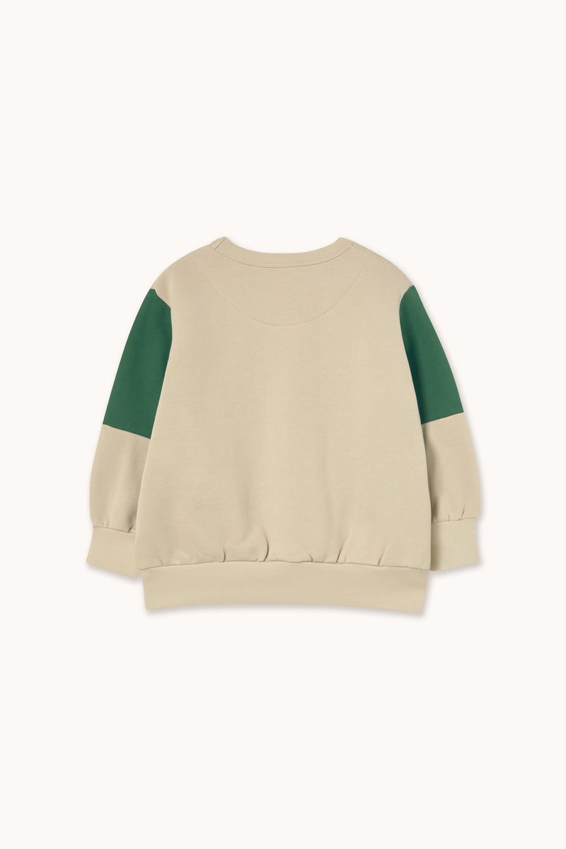 Tiny Color Block Sweatshirt | Dark Vanilla