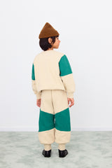 Tiny Color Block Sweatshirt | Dark Vanilla