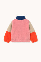 Color Block Polar Sherpa Jacket | Dark Blue