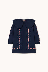 Mini Cherries Dress | Navy